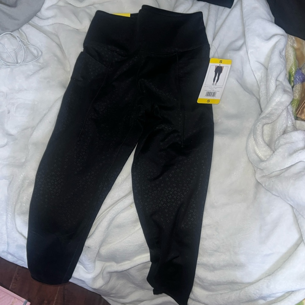 Grey flared leggings size small